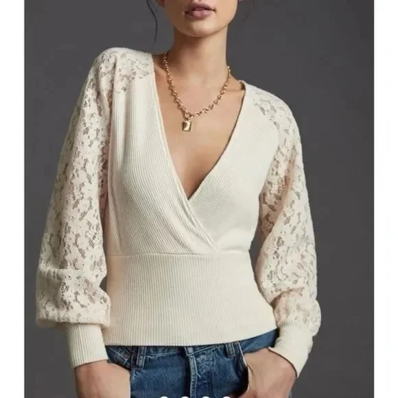 Anthropology V neck top S - Picture 8 of 8